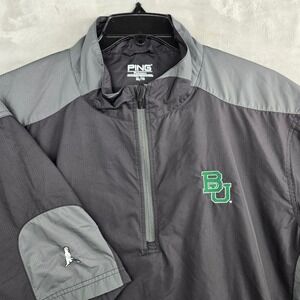 Ping Performance Baylor Bears Golf Pullover Jacket XL‎ Quarter Zip Short Sleeve
